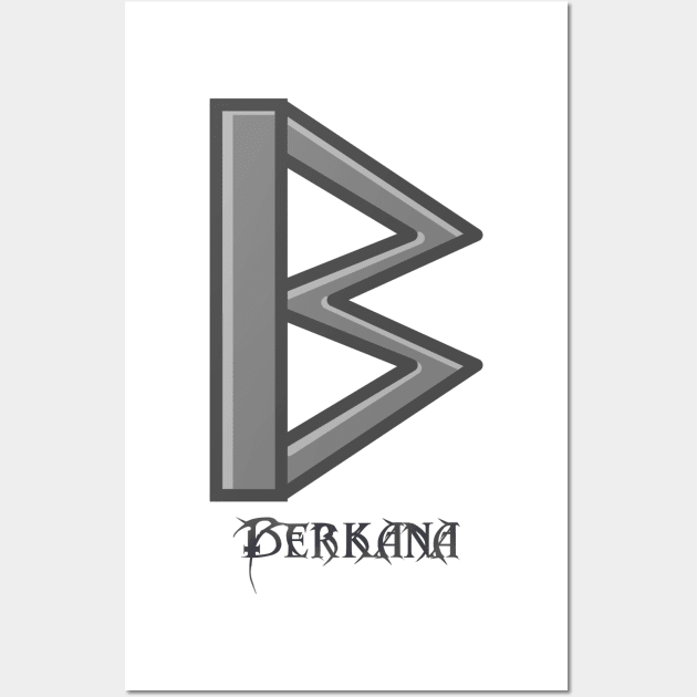 Berkana Rune Wall Art by GodiLimeg